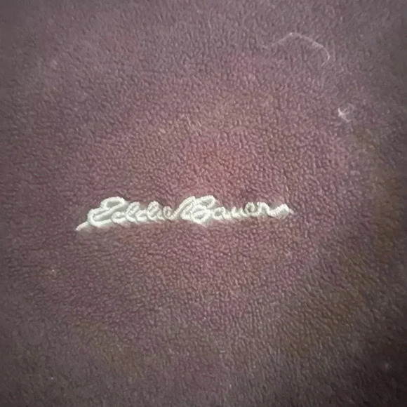 Men’s Eddie Bauer Maroon 1/4 Zip Fleece Size XL - Picture 2 of 3